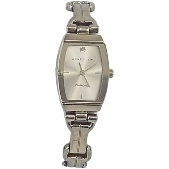 Anne Klein Women's Diamond Dial Gold-Tone Open Link Bracelet Watch New Batt X25 - Picture 1 of 8